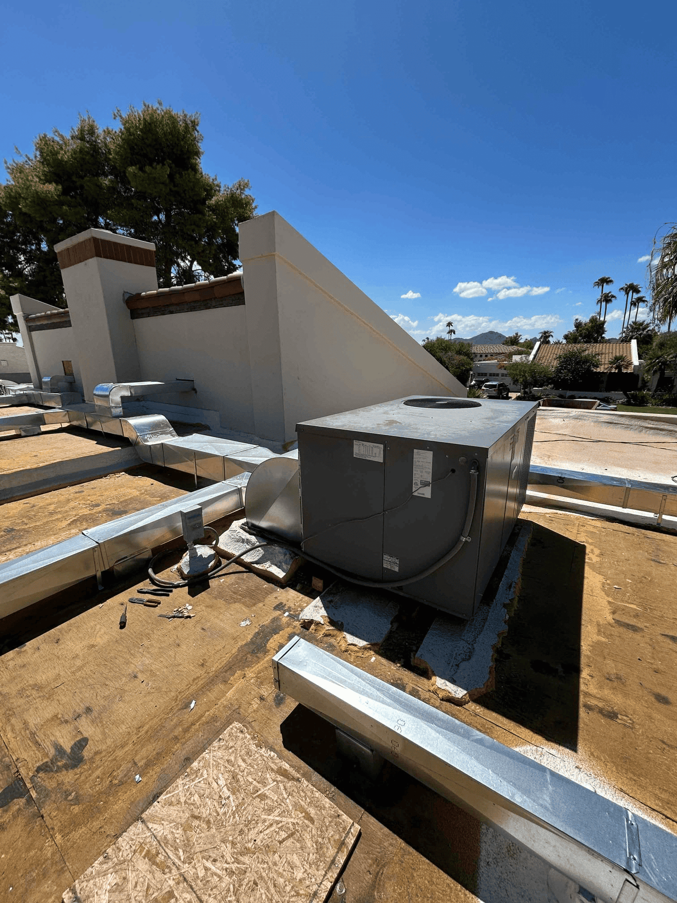 Roof duct modification