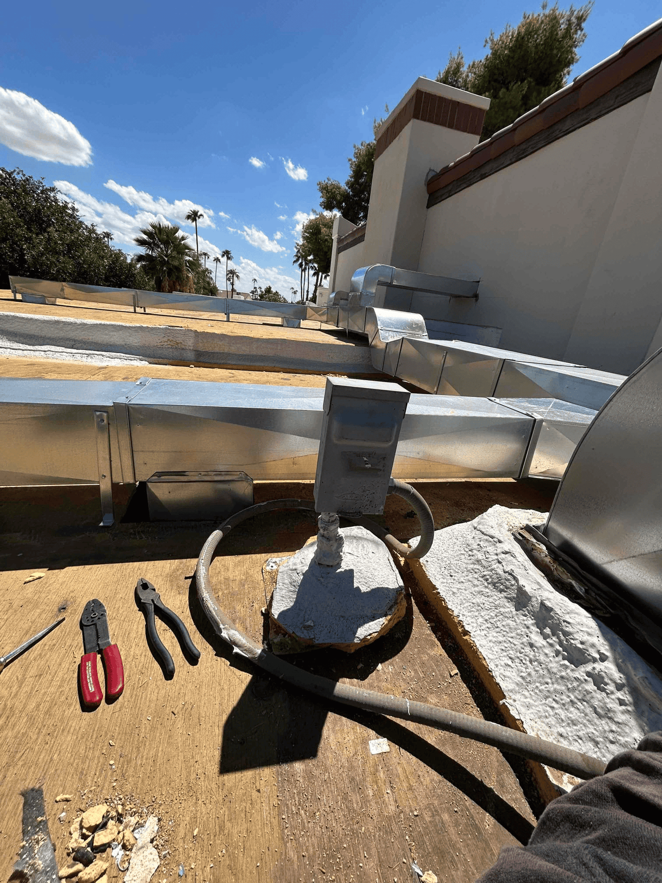 Roof duct modification