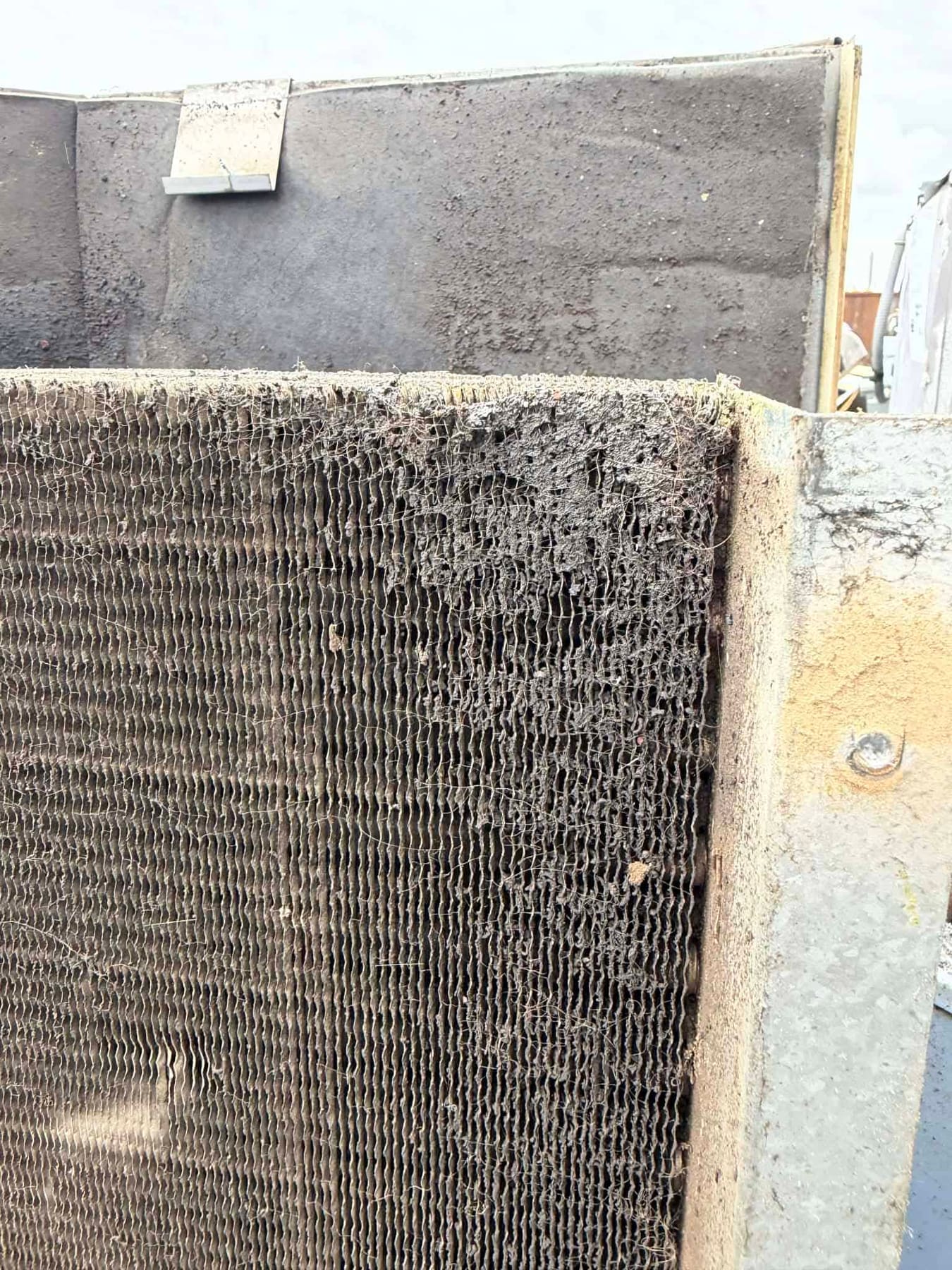 Clogged and dirty filter