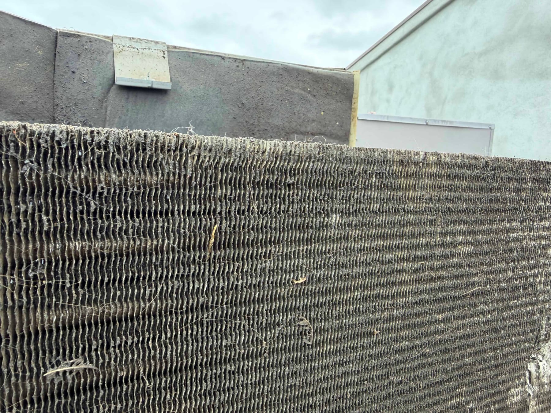 Dirty outside AC coil