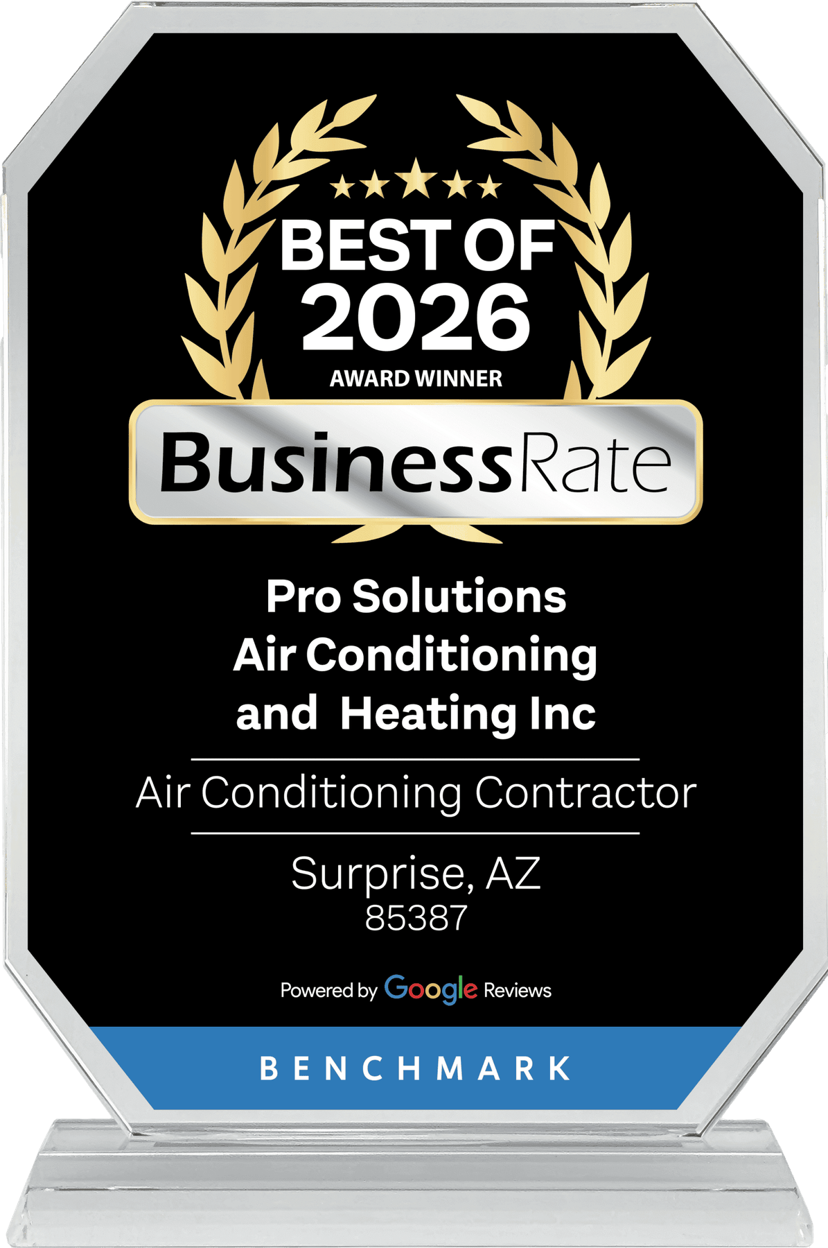 Best of 2026 award, Air Conditioning Contractor, Surprise AZ