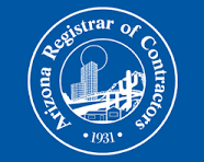 Official seal of the Arizona Registrar of Contractors (ROC) showing Pro Solutions Air Conditioning and Heating Inc is a licensed AZ HVAC contractor.